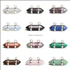 Anhänger Halsketten Anhänger Schmuck Kristall Halskette Sechseckige Edelsteinformheilungschakra für DHSBJ gerichtet