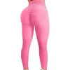 Leggings pour femmes Fitness pantalons de Yoga tenues taille haute tissu Jacquard multicolore Sexy hanche levage séchage rapide vêtements serrés
