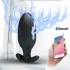 G-Punkt Stimulator Dildo Vibratoren Bluetooth APP Elektrische Schock Männlichen Prostata-massagegerät Anal Butt Plugs sexy Spielzeug Für Männer frauen