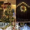 Strängar batteridriven LED -spetsiga glödlampor 5m/10m 8 lägen julgran hängande med timer för semesterfest dekorerad strängsl