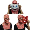 Party Masks Horror Full Head Smile Demon Zombie Latex Cover Creepy Masquerade Fantasy Costume Cosplay Props 230206