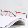 Fashion Sunglasses Frames Full Rim Alloy Frame Glasses For Female Business Style With Flexible TR Temple Legs Optical Spectacles