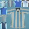 Vintage Argentina Retro Soccer Jersey 1978 1986 1994 1996 1997 Maradona Batistuta 10 Ortega Riquelme Kempes Crespo Simeone Diego Football Shirt Zestawy narodowe