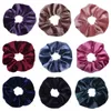 4 sztuk / zestaw Korea Velvet Scrunchie Guma Elastyczne Zespoły Do Włosów Solidne Kobiety Dziewczyny Pałąk Ponytail Holder Krawaty Liny Akcesoria do włosów AA220323