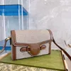 Female Envelope Bag Old Flower Print Letter Genuine Leather Designer Handbag Luxury Shoulder Bags Woman Messenger Handbags High Quality