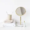 Miroir de maquillage moderne en marbre, dessus de table cosmétique rond pour s'habiller, bureau à domicile, décor spécial Y200114