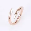 Nail Ring Love Rings Designer Rings for Women Jewelry Titanium Steel Single Fashion Street Hip Hop Casual Par Classic Gold Silv287b