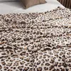 Blanket Diskon Besar Baru Selimut Motif Macan Tutul Klasik Sofa Tempat Tidur Musim Dingin Dewasa Super Lembut Hangat 220613