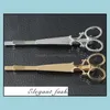 Hair Pins Accessories Tools Products Cool Simple Head Jewelry Pin Gold Scissors Shears Clip For Tiara Barrettes Wholesale Drop Delivery 20