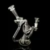 Beaker Bong Water Pipe Thick Smoking Pipes Glass Bubbler Vase Percolater Bongs Dab Rig with 14mm Male Clear glass bowl 8 inch Transparent Pyrex Hookah Shisha
