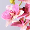 Fiori decorativi Corone Decorazione di nozze Stampa 3D Stampa Artificiale Seta Real Touch 7 Teste Farfalla Falciale orchidea