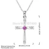 Pendant Necklaces 2022 Design Silver Color Austrian Crystal Cross Necklace Fashion Jewelry Beautiful Lovely GiftPendant