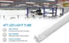 JESLEDT8 G13 LED Bulbs 4 Foot 22W 5000K Cold White Tube Lights 4FT Frosted Cover Fluorescent Light Bulb Ballast Bypass Double Ended Power