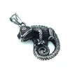 Pendant Necklaces Stainless Steel Lizard Shape Necklace For DIY Key Chain/Bag Belt Trinkets Manual Jewelry Accessories WholesalePendant Godl