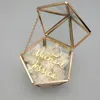 Other Event & Party Supplies Personalized Wedding Ring Box Glass Custom Holder Pentagon Jewelry Engagement Proposal PillowOther