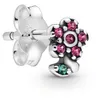 Andy Jewel 925 Sterling Silver Beads My Pretty Flower Single Stud Earring Charms Fits European Pandora Style Jewelry Bracelets & Necklace 298