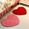 Carpets 40*50cm Soft Anti-Slip Super Absorbent Plush Microfiber Love Shaped Bath Mat Carpet Chenille Inventory CCA12945