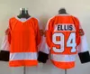 Herren Orange 94 Ryan Ellis Lil #13 Hayes Peep Hockey-Trikots 9 Provorov 23 Lindblom 28 Giroux 11 Konecny 14 Couturier 79 Hart Heimtrikots mit Nähten S-XXXL