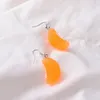 Mädchen Mode Earing Orange Obst Baumeln Ohrringe Frauen Weibliche Ohr Ringe Schmuck Zubehör Geschenk