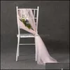 Andere feestelijke feestbenodigdheden Home Garden 10m Wedding Decoratie Tle Roll Crystal Organza Sheer Fabric F DLG