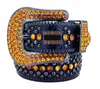 Designer Belts Women Men Belt Rhinestone Rivet Leather Belt Fashion Rock Strap 18 Colors With Bling Diamonds