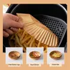 50PCS Air Fryer Pergament Liner NonStick Einweg Tablett Grill Platte Lebensmittel Ofen Küche Runde Backpapier 220618