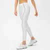 Leggings da donna Pantaloni da yoga attillati a vita alta Nude Moda Colore a contrasto Fitness all'aperto Corsa ad asciugatura rapida Abbigliamento da palestra Esercizio di allenamento