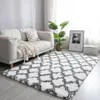 Tapetes Fluffy Fur Tie Dye para Decoração de Quarto Moderno Tapete de Chão Grande Mão Lavável Nordica Sala de estar Macio Branco Shaggy Tapete Melhor Qualidade