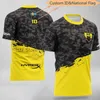 camisas de jersey de colarinho