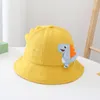 Berets Baumwolle Niedlichen Cartoon Dinosaurier Eimer Hut Fischer Outdoor Reise Hüte Für Kind Jungen Und Mädchen 26