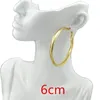 Hoop Huggie Kolczyki dla kobiet duże koło złota srebrna moda biżuteria dzika przesadzona osobowość styl młoda dziewczyna kolczyki