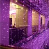 سلاسل 10x4m 10x5m LED Icicle String Fairy Christmas Lights Carlands Outdoor Curtain Wedding Decoration Guirlande lumineuseled