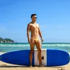 Seksowne ciasne wąskie talia stroje kąpielowe Men Beach Shorts Board Hal-Pack Hip Bikinis Swim Trunk Men Men Basen Basen Swimpits 220509