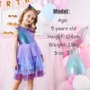 Flickor utför klädbarn prinsessan tutu småbarn sommar prom es barn födelsedagsfest skola casual kläder 220426