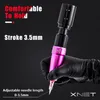 Xnet Professional Rotary Tattoo Pen Siet Gun Machine Supply со светодиодным светом Постоянный макияж подводка для корпуса 220609