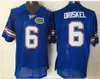 NCAA Florida Gators Football Tebow #15 College Football Jersey 22 Emmitt Smith 11 Kyle Trask 6 Jeff Driskel Football Jerseys Embroidery Blue