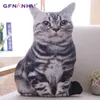 Pc Cm Cute Simulation Cats Plush Pillow Filled Soft Realistic Animal Cat Toy For Home Decor Children Birthday gift J220704