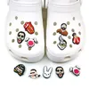 16PCS/Zestaw Nowy projekt Bad Bunny Croc Charms 2D miękkie gumowe klamry butów