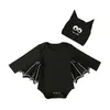 Baby Bat Suit Rompers Ubrania Dziewczęta chłopcy Halloween bawełniany ubrania dziecięce