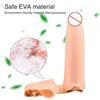 NXY Dildos Correa Con Relleno De Esponja Para Mujer Consolador Cinturn Goma Bragas Sensacin Realista Lesbiana Vagina/tapn Anal 220111