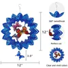 Zespół zespoły wiatrowe spinnerów domowe dekoracje ogrodowe patio podwórko sztuka na zewnątrz dekoracje 3D motyl metalowa dekoracja trawnik hele22