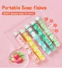 Hushållsrengöringsverktyg Mini Soap Flakes Soap Paper Portable Portable Adult Children Handtvätt