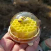 Stampi per sapone in silicone a forma di ape 3D Stampo in silicone a nido d'ape esagonale per torta al cioccolato in gelatina Vassoio per cubetti di ghiaccio