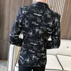Brand clothing Fashion Men's Spring high quality Leisure business suit/Male printing Casual Blazers jacket Plus size S-3XL 220527