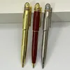 Gel Caneta Ballpot Pen Metal Slub Patterning Office Writing Supplies With Red Box Original Top Giftgel Gelgel