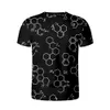 Fórmula matemática de camiseta 3D engraçada Camiseta de rua de verão