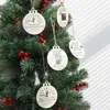 Persoonlijkheid houten benzine vat kerstboomkamer decoraties ambachten hangers home decor kerstcadeaus b0816