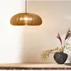 Pendant Lamps Chinese Wooden Ceiling Chandelier Japanese Retro Room Decoration Creative Restaurant Lamp Central Antique Gourd Art LampPendan