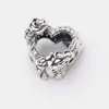 PERSONNES COEUR OUVERT LES FORMES DE ROSE CHARM 925 Silver Pandora Charms For Bracelets Bijoux DIY Kits Loose Perles en gros 799281C01 Annajewel