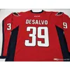 Thr Mens # 39 South Carolina Stingrays Dan DeSalvo Hockey Jersey ou personnalisé n'importe quel nom ou numéro rétro Jersey